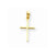 14k Gold Polished Cross Pendant, Alluring Pendants for Necklace