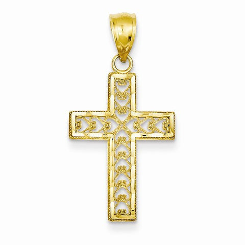 14k Gold Filigree Cross pendant, Exquisite Pendants for Necklace