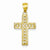 14k Gold Filigree Cross pendant, Exquisite Pendants for Necklace