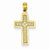 14k Gold Small Filigree Cross Pendant, Pendants for Necklace