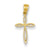 14k Gold Passion Cross Charm hide-image