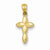 14k Gold Diamond-cut Cross Charm hide-image