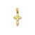Diamond-cut Cross Charm in 14k Gold
