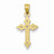 14k Gold Passion Cross Pendant, Stylish Pendants for Necklace
