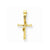 14k Gold Polished Cross Pendant, Classy Pendants for Necklace