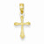 14k Gold Budded Cross pendant, Gorgeous Pendants for Necklace