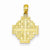 14k Gold Jerusalem Cross Pendant, Stylish Pendants for Necklace