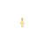 Small Eastern Orthodox Cross Charm in 14k Gold