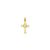 Dove Cross Charm in 14k Gold