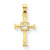 14k Gold Dove Cross Charm hide-image