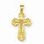 14k Gold Satin Crucifix pendant, Appealing Pendants for Necklace