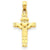 14k Gold Claddagh Cross Charm hide-image