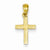 14k Gold Mini Cross Heart Pendant, Pendants for Necklace