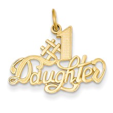 14k Gold #1 Daughter Charm hide-image