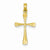 14k Gold Polished Cross Pendant, Dazzling Pendants for Necklace