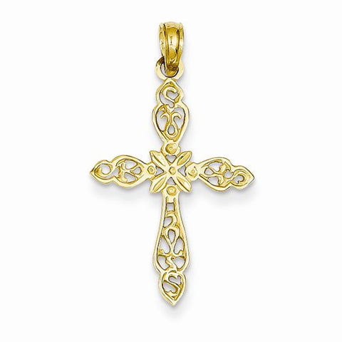 14k Gold Passion Cross Pendant, Fine Pendants for Necklace