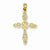 14k Gold Passion Cross Pendant, Fine Pendants for Necklace