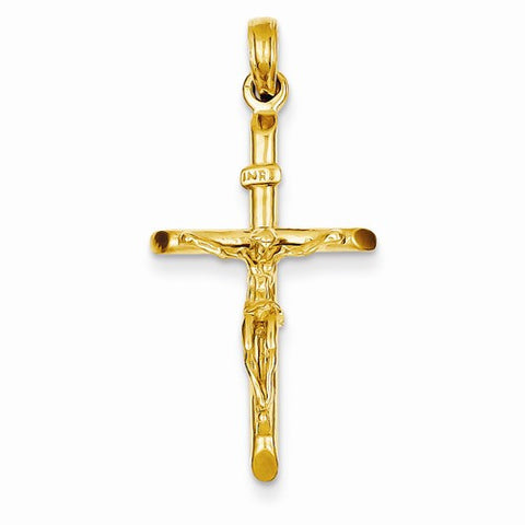 14k Gold INRI Crucifix pendant, Lovely Pendants for Necklace