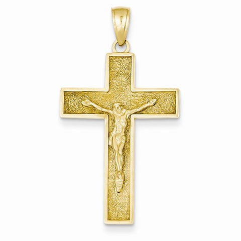 14k Gold Crucifix Pendant, Classy Pendants for Necklace