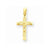 14k Gold Diamond-cut Crucifix pendant, Alluring Pendants for Necklace