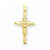 14k Gold Textured Crucifix pendant, Adorable Pendants for Necklace