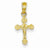 14k Gold Diamond-cut Crucifix pendant, Pendants for Necklace