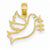 14k Gold Dove w/Branch Pendant, Pendants for Necklace