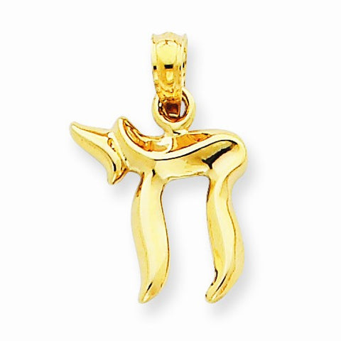 14k Gold Chai pendant, Fine Pendants for Necklace
