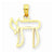 14k Gold Chai Cut-out Pendant, Pendants for Necklace