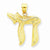 14k Gold Jewish Chi (Long Life) Pendant, Pendants for Necklace