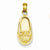 14k Gold 3-D Baby Shoe with Bow Pendant, Pendants for Necklace