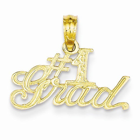 14k Gold #1 Grad Pendant, Pendants for Necklace