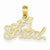 14k Gold #1 Grad Pendant, Pendants for Necklace