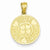 14k Gold Live Love Laugh Circle Pendant, Pendants for Necklace