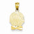 14k Gold Polished Boy Head Pendant, Pendants for Necklace