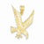 14k Gold D/C Eagle Pendant, Pendants for Necklace