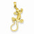 14k Gold Polished Gecko pendant, Lovely Pendants for Necklace