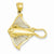 14k Gold Filigree Stingray pendant, Classy Pendants for Necklace