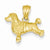 14k Gold Poodle Pendant, Beautiful Pendants for Necklace