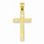 14k Gold Diamond-cut Cross pendant, Exquisite Pendants for Necklace