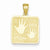 14k Gold Mom & Me Hands Pendant, Pendants for Necklace