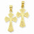 14k Gold Reversible Passion Cross Pendant, Pendants for Necklace
