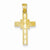 14k Gold Diamond-cut Etched Cross Pendant, Pendants for Necklace