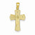 14k Gold Reversible Ecce Homo Cross Pendant, Pendants for Necklace