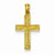 14k Gold Border Design Cross on Cross Pendant, Pendants for Necklace