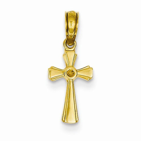 14k Gold Mini Cross pendant, Classy Pendants for Necklace