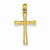 14k Gold Diamond-cut X Cross Pendant, Pendants for Necklace