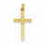 14k Gold Cross with Flower Pendant, Pendants for Necklace