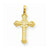 14k Gold Stick Cross on Ornate Cross Pendant, Pendants for Necklace