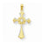 14k Gold w/Rhodium Cross pendant, Fine Pendants for Necklace